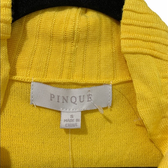 Pinque yellow cropped cardigan in size Small - Picture 5 of 5